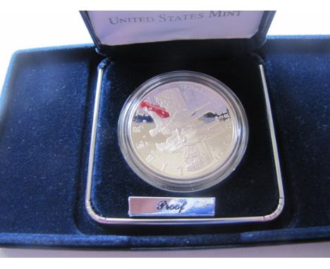 2004 Lewis and Clark bicentennial silver proof dollar.