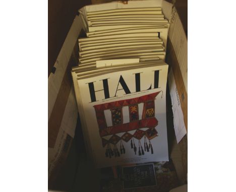 A box of reference books/magazines on the subject of Antique/rugs/carpets and textiles
