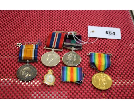 Medals: First WW and Victory medals, PTE A Sheppard  Middlesex Regiment with original postal package.  Malaya bar and second 