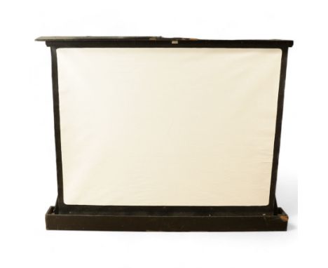 Celfix collapsible projector / cine screen, screen width approx 159cm, cased