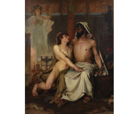 FRENCH SCHOOL (19TH CENTURY)DAVID AND SAULOil on canvas144 x 113cm (56½ x 44¼ in.)Provenance:Barnwell Manor, Northamptonshire