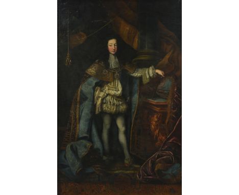 FRENCH SCHOOL (EARLY 18TH CENTURY)PORTRAIT OF VICTOR AMADEUS OF SAVOY, PRINCE OF PIEDMONT (1699-1715), FULL-LENGTH, STANDING 