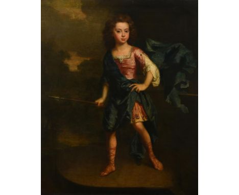 CIRCLE OF CHARLES D'AGAR (BRITISH 1669-1723)PORTRAIT OF A BOY, FULL-LENGTH, IN ROMAN COSTUMEOil on canvas133 x 109cm (52¼ x 4