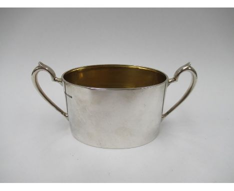 A James Dixon &amp; Dons Ltd silver twin handled sucrier, gilt interior, Sheffield 1924, 252g