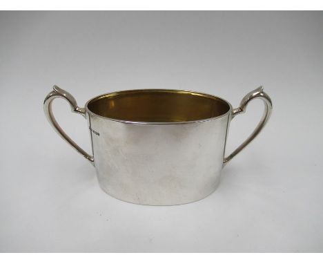 A James Dixon &amp; Dons Ltd silver twin handled sucrier, gilt interior, Sheffield 1924, 252g