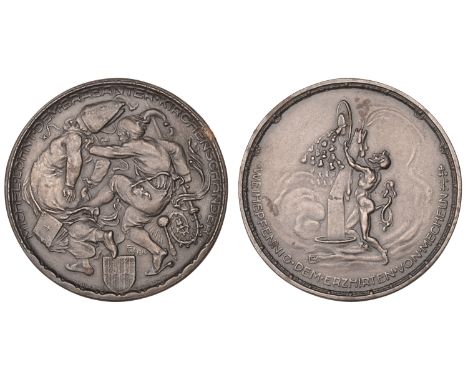 Eberbach, Walter (German, 1866-1944); b. Besigheim   GERMANY, Michel Lohnt dem Brabanter Kirchenschänder [Taxes on the Church