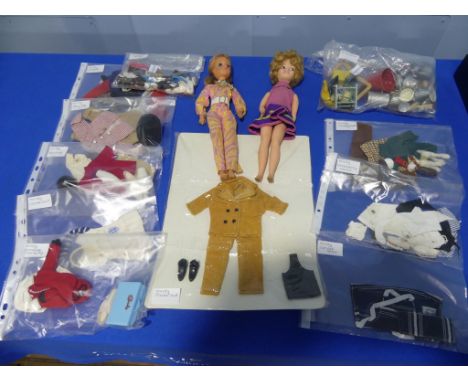 Sindy; A 1971 Lovely Lively Sindy Doll (Ref 12LS Auburn),&nbsp;unboxed but in original 'Jumpsuit' outfit, together with a Sin