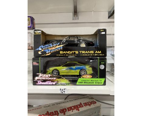 An Ertl American Muscle 1:18 scale die-cast model of the 'Smokey and the Bandits' Trans AM, in original box but lacking persp