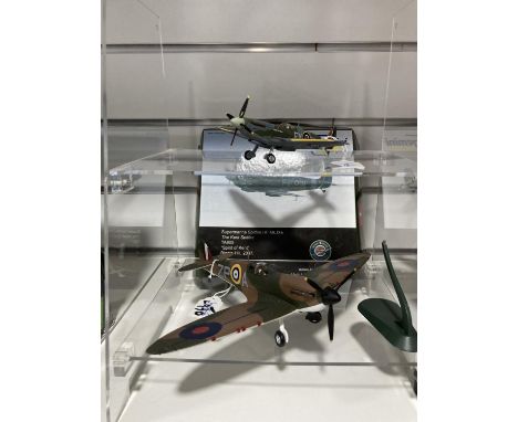 A Bravo Delta Models scale model of an XR222 Plane, on display stand, 15½in (39.5cm) long, together with a Gemini Aces 1:72 s