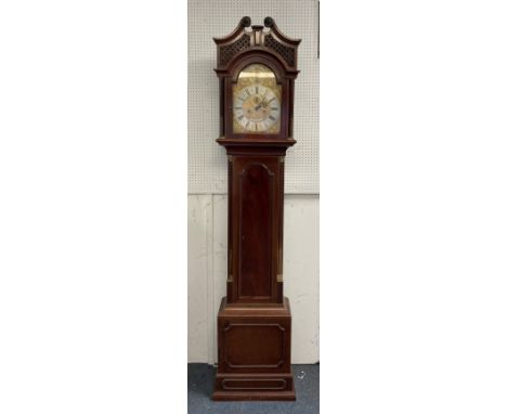 A Barraud &amp; Lunds Ltd mahogany cased longcase Clock,&nbsp;the 8-day two-train movement striking on a coiled gong, 11in (2