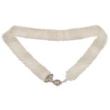 Collier du chien van geweven glasparels,