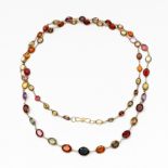 14 kt. Gouden spectacle collier.