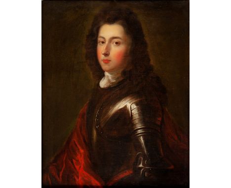 French school, ca. 1700."Male portrait.Oil on canvas. Re-coloured.Size: 76 x 59 cm; 83 x 68 cm (frame).In this canvas we see 