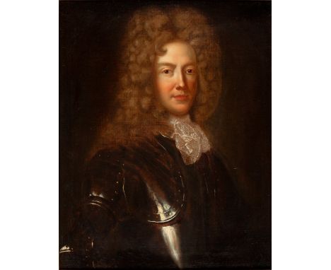 French school, ca. 1700."Portrait of a gentleman.Oil on canvas. Re-coloured in the 19th century.Frame of later period.Measure