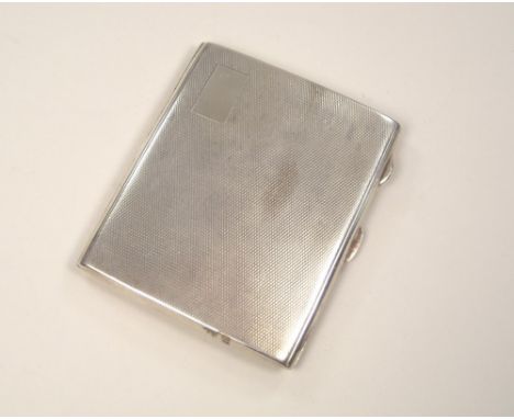 CIGARETTE CASE. An Art Deco engine turned cigarette case.