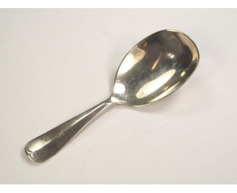 CADDY SPOON. An OE pattern silver caddy spoon with rat tail bowl. Sheffield 1936.