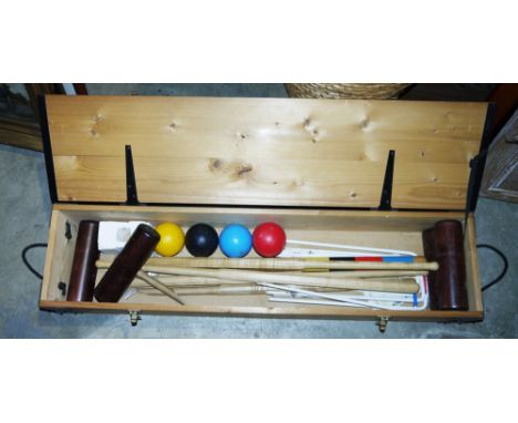 boxed&nbsp;Heals croquet set&nbsp;