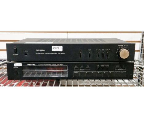 Rotel integrated stereo amplifier&nbsp;RA820BX and a Rotel stereo tuner&nbsp;RT850L (2)&nbsp;