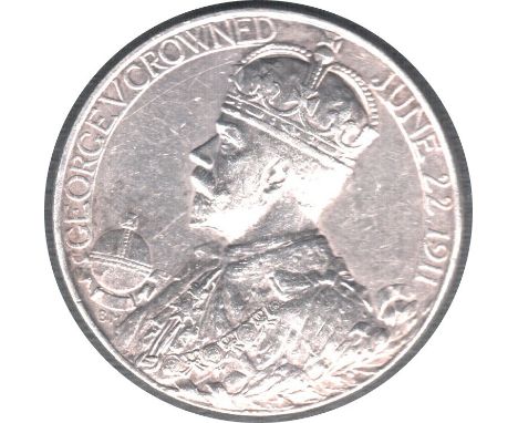 1911 GB SILVER MEDALLION KING GEORGE V AND QUEEN MARY CORONATION