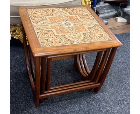 Tile topped G-Plan nest of tables 