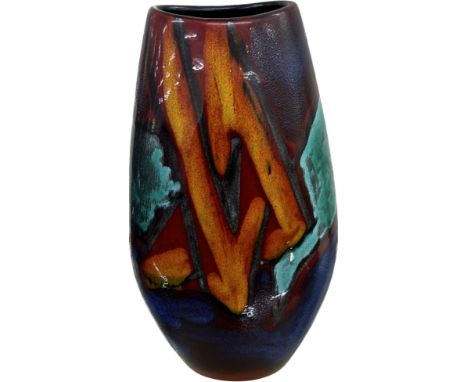 Poole Pottery Graffiti small Manhattan vase, overall height 26cm, good overall condition 