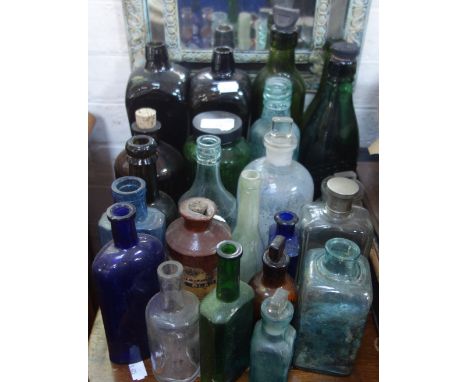 A COLLECTION OF VINTAGE BOTTLES