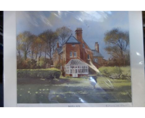 A LIMITED EDITION PRINT OF THOMAS HARDY'S HOME, 'Max Gate', by Edward Vine 110/1000