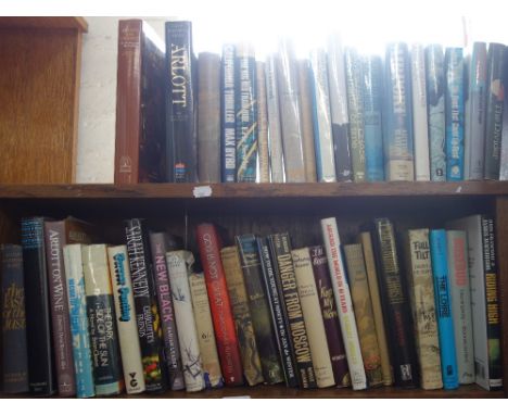 A COLLECTION OF BOOKS including modern first editions and 'Arlott on Cricket', signed 