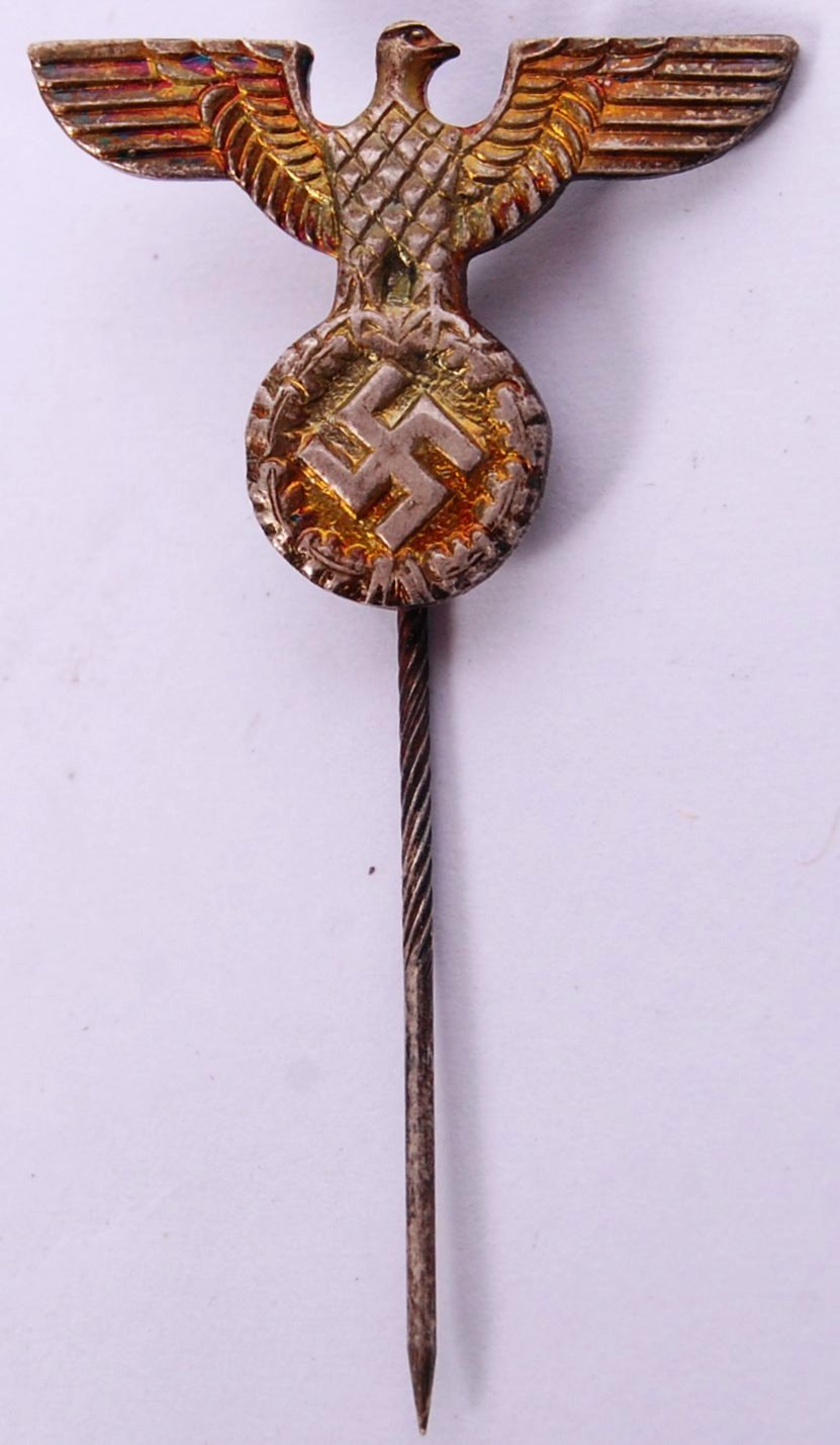An original Nazi German Third Reich SS / SA members stick pin lapel
