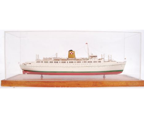 A museum quality scratch built finely detailed model by James Brain, B.E.M of the Canadian Pacific Liner ' SS Empress Of Brit