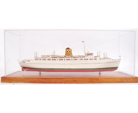 A museum quality scratch built finely detailed model by James Brain, B.E.M of the Canadian Pacific Liner ' SS Empress Of Brit