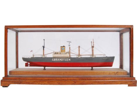 A museum quality scratch built finely detailed model by James Brain, B.E.M of the Isbrandtsen cargo ship ' SS Flying Enterpri