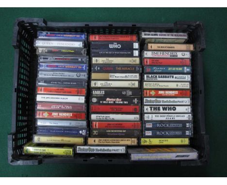 Rock Interest Audio Cassettes, forty six tapes, comprising of, Queen-Innuendo, Live Wembley 86, A Kind of Magic, Sheer Heart 