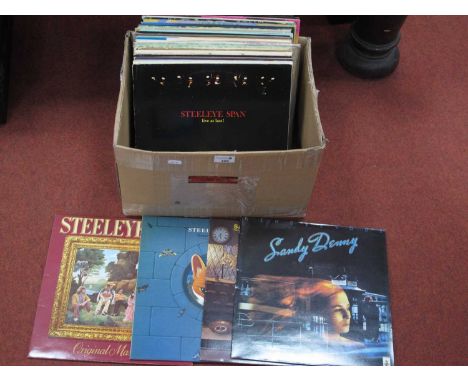 Folk and Blues Interest L.P's, forty releases of mainly reissues from, Sandy Denny, Steeleye Span, Lindisfarne, Fairport Conv