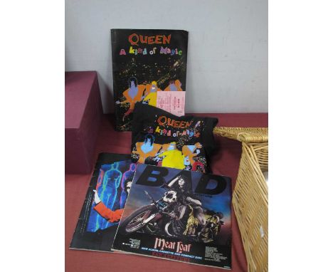 Queen - A Kind Of Magic Tour Memorabilia, to include unworn t-shirt (small), pair of tickets for Manchester City FC ground co