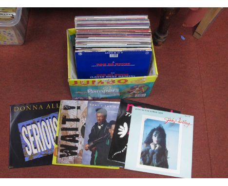 1980's Interest L.P's and 12" Singles, thirty four L.P's by Queen, UB40, Paul Young, ABC, Rick Astley, Alison Moyet, Whitney 