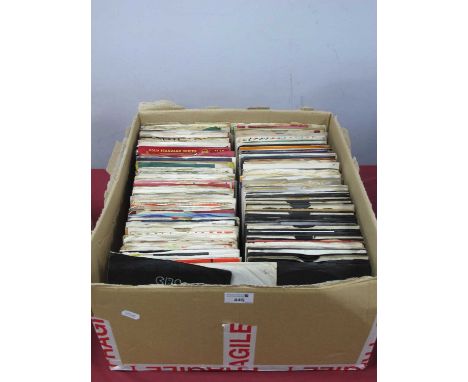 Approximately Three Hundred 7" Singles, artists include, Santana, Blackfoot Sue, Midge Ure, Huey Lewis, Four Tops, Humble Pie