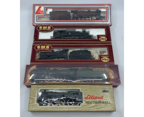 Locomotives: A collection of assorted boxed OO gauge locomotives, to comprise: Lima 205119 MWG; Airfix Prairie Tank BR Black 