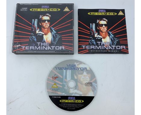 Sega Mega: A cased Sega Mega CD, The Terminator, 1994, disc appears good, complete with instruction manual.