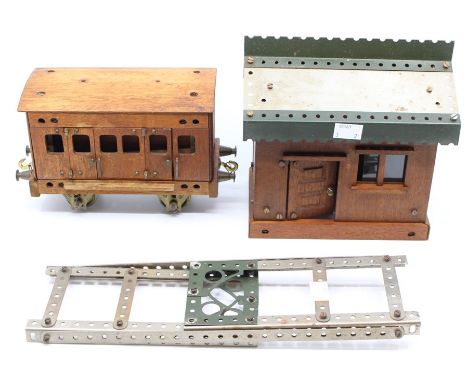 Primus: An early 20th century, Primus, Single Passenger Coach, metal chassis and wooden body; together with a Primus, Engine 