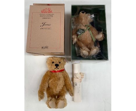 Steiff: A boxed Steiff, James, golden brown, 28cm, Specially Commissioned Edition Made Exclusively for Christie's, L.E. 970/1