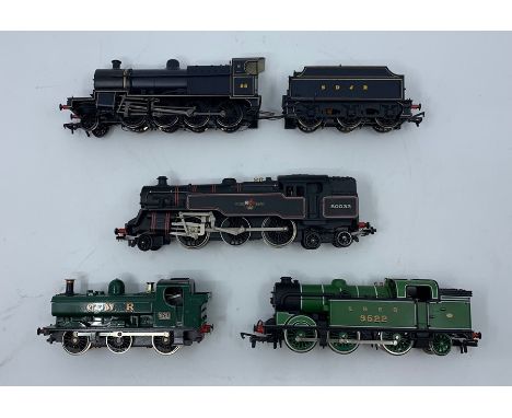Locomotives: A collection of four unboxed, OO gauge locomotives, to comprise: Hornby Dublo, 2-6-4, No. 80033; Hornby, GWR, No