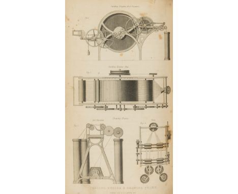 Baines (Edward) History of the Cotton Manufacture in Great Britain, first edition, extra-illustrated with 18 plates, some fol