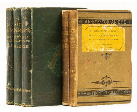 Trollope (Anthony) The Landleaguers, 3 vol., half-titles, ink ownership inscription front endpaper vol. 2, 32pp. of advertise