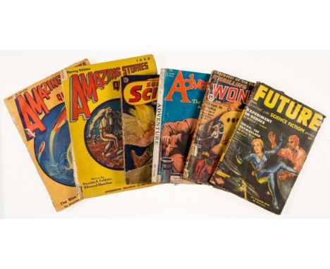 NO RESERVE Clarke (Arthur C.) Ray Bradbury, John Wyndham, Isaac Asimov and others, contributors. A collection of c.80 pulp sc