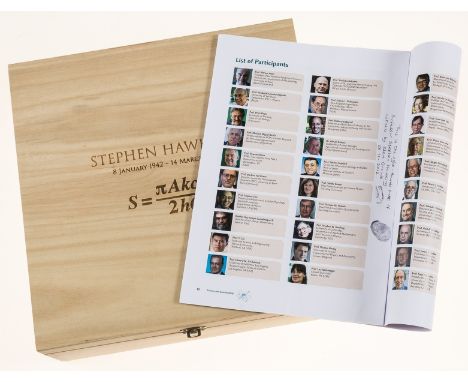 Hawking (Stephen).- The Pontifical Academy of Sciences. Plenary Session on Science and Sustainability, programme, signed with