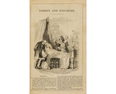 Nicholson (Renton) Dombey and Daughter: a Moral Fiction, first edition, 12 wood-cut illustrations, double-page text column, s