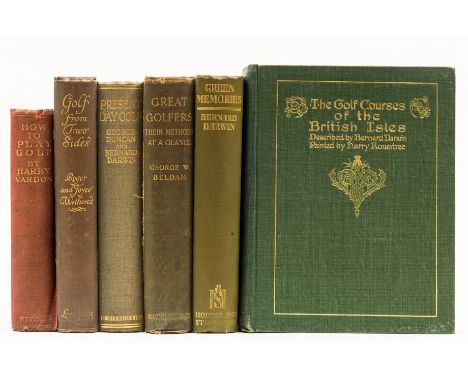 Golf.- Darwin (Bernard) The Golf Courses of the British Isles, illustrations by Harry Rountree, 64 plates, of which 48 colour