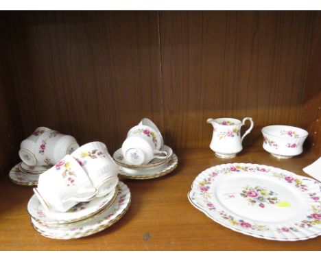 Royal Stafford foliate bone china six setting tea service