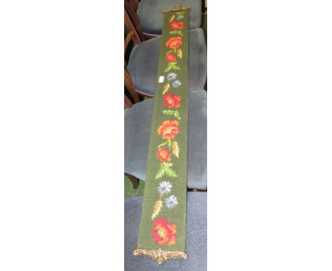 FLORAL TAPESTRY WALL HANGING.